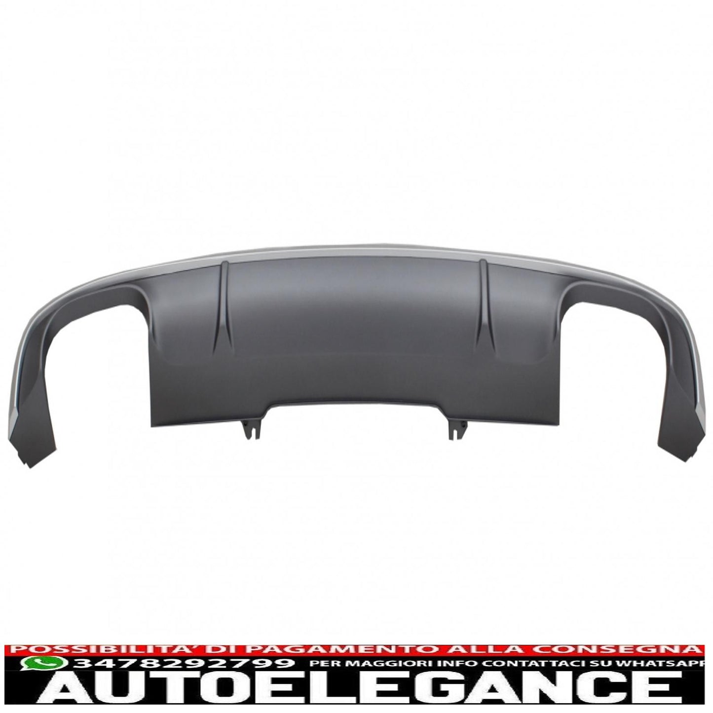 Diffusore mantovana paraurti posteriore adatto per audi a4 b9 8w berlina/avant (2016-2018) s4 design per s-line