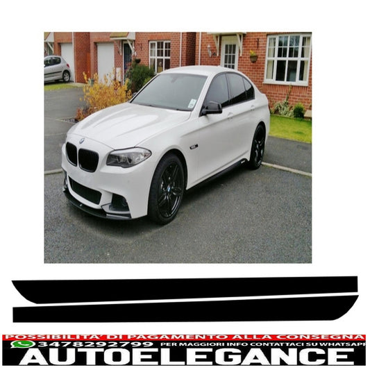 decalcomanie laterali adesivo in vinile nero opaco adatto per bmw serie 5 f10 f11 (2011-up) design m-performance