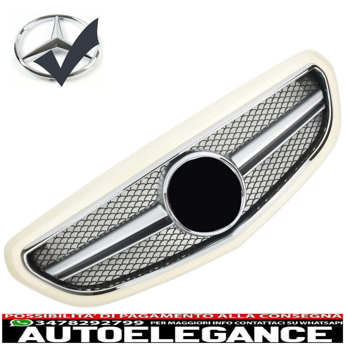 Griglia del radiatore sportiva per Mercedes W212 S212 E del 2013 non verniciata