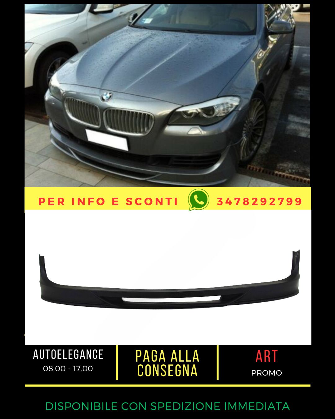 ✨SOTTO PARAURTI ADATTO PER BMW 5 F10 2010-2017✨