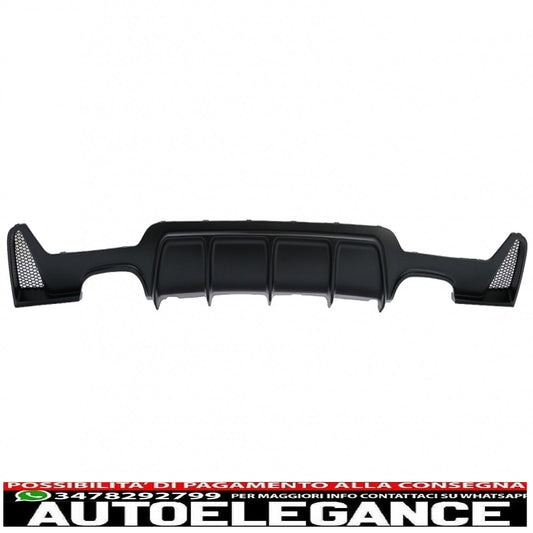 diffusore paraurti posteriore adatto per bmw serie 4 f32 f33 f36 (2013-2019) coupe cabrio m design doppia doppia uscita