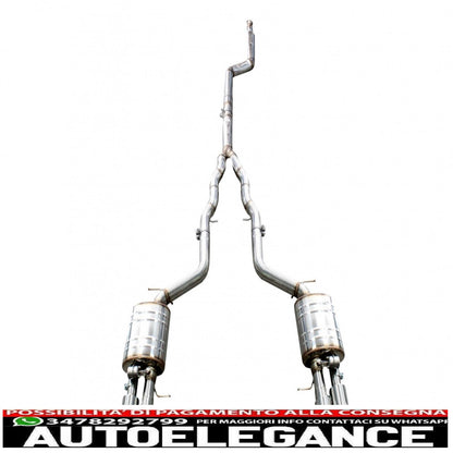 complete exhaust system suitable for bmw 5 series f10 (2011-2016) petrol 1.6/2.0 l 520i n2b20/nb20b16 / 528i nb20b20 turbo i4 twin double tailpipes m5 m sport design with Valvetronic
