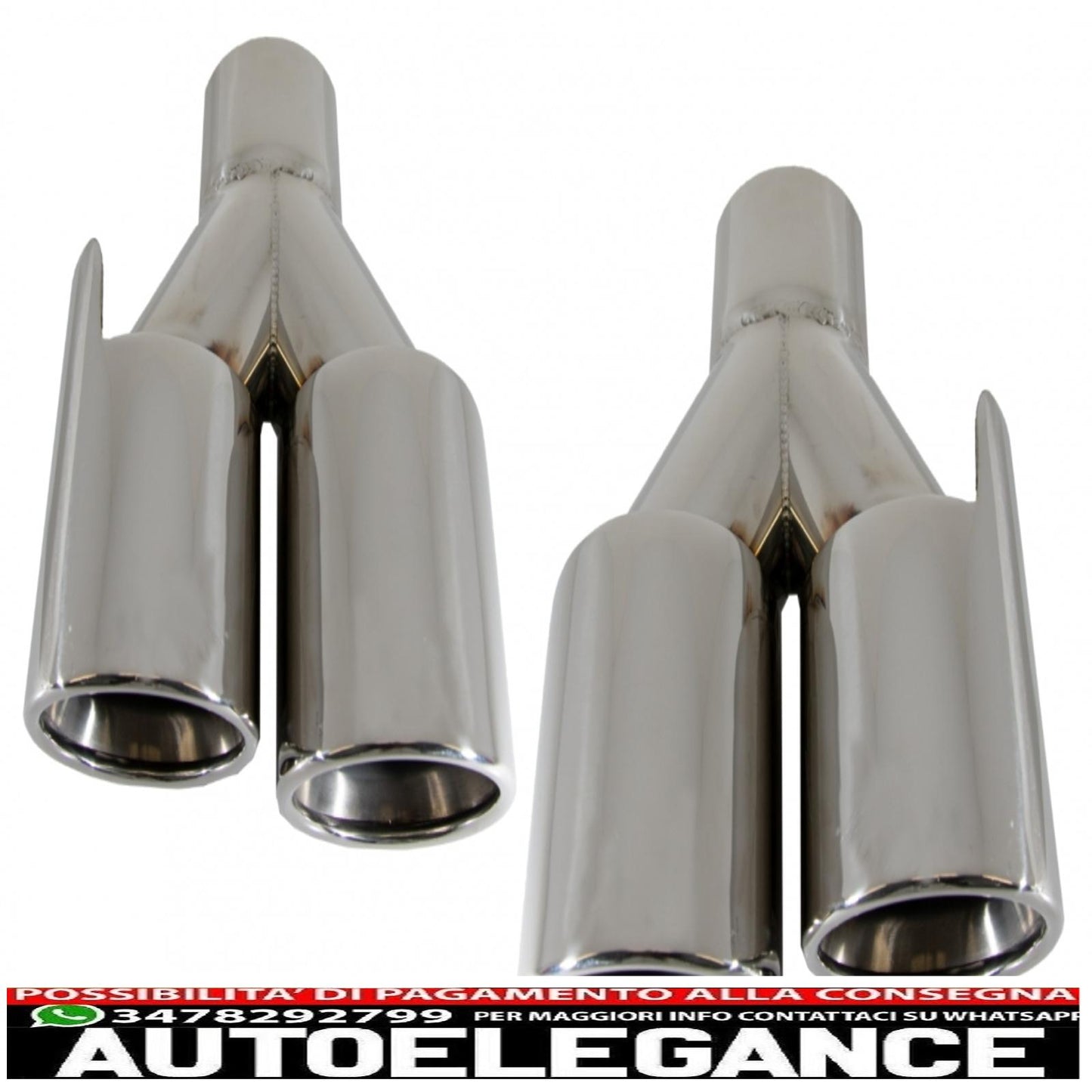 quad exhaust muffler tips fit for bmw 3 series e46 e90 e92 e93 f30 f31 4 series f32 f33 f36 5 series e60 f10 f11 g30 6 series f06 f12 f13 m3 m5 m-power design