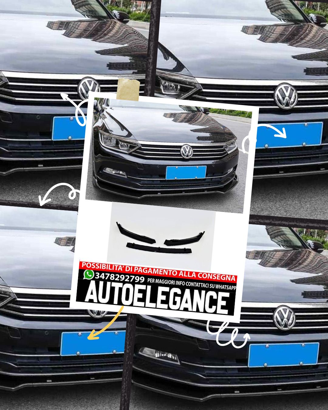 SPOILER suitable for VW PASSAT B8 2014+