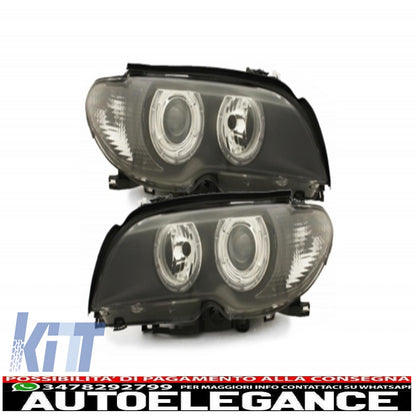 headlights suitable for bmw e46 coupe 03-06_2 halo rims_black