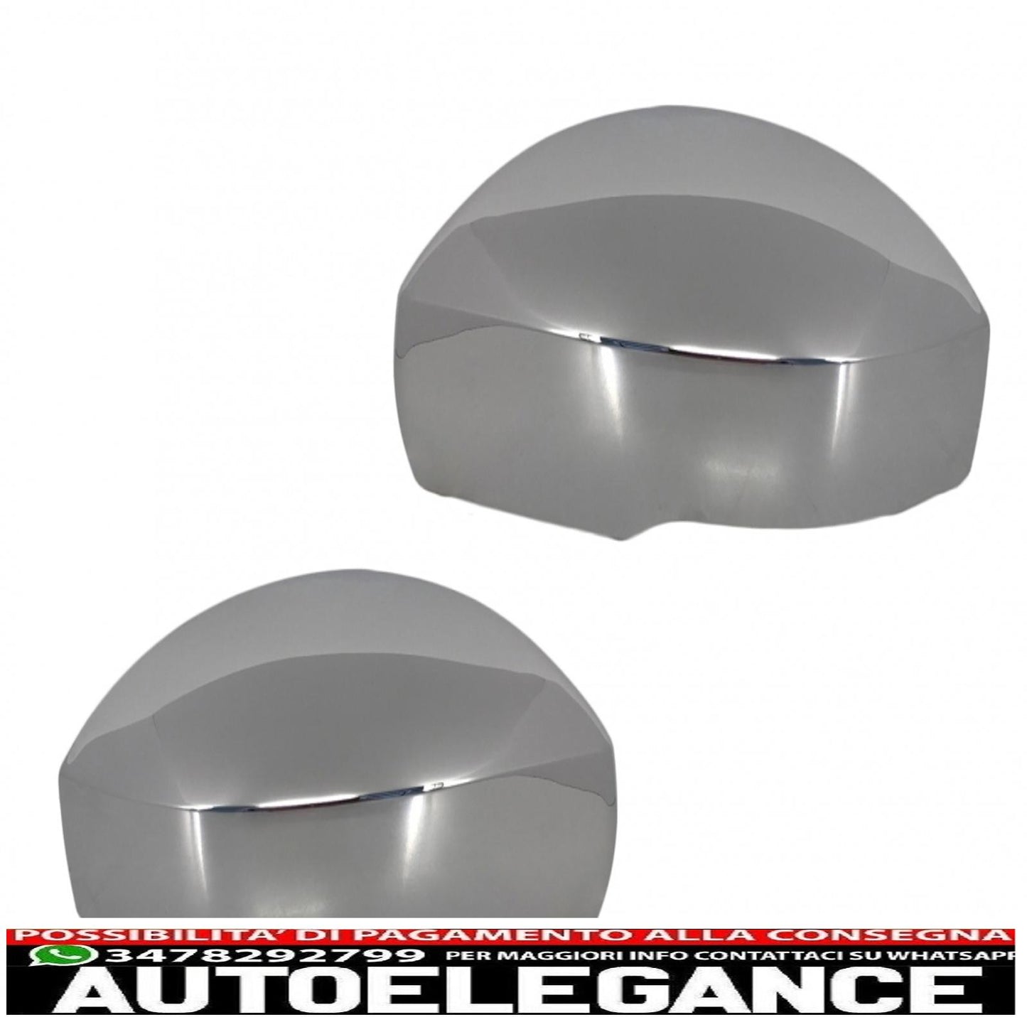 Copri specchietti cromati adatti per Land Range Rover Vogue L405 (2013-2017) Sport L494 (2013-2017) Discovery V L462 (2017-up) AUTOELEGANCERICAMBI