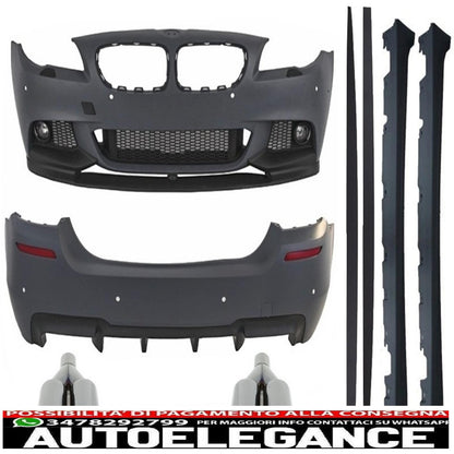 complete body kit suitable for BMW F10 5 series (2011 onwards) m-performance design with m-power exhaust tips 