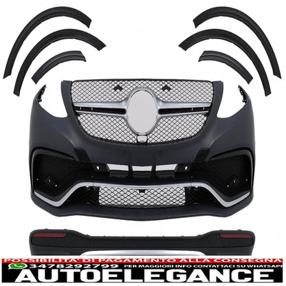 complete body kit suitable for mercedes gle w166 suv (2015-2018)