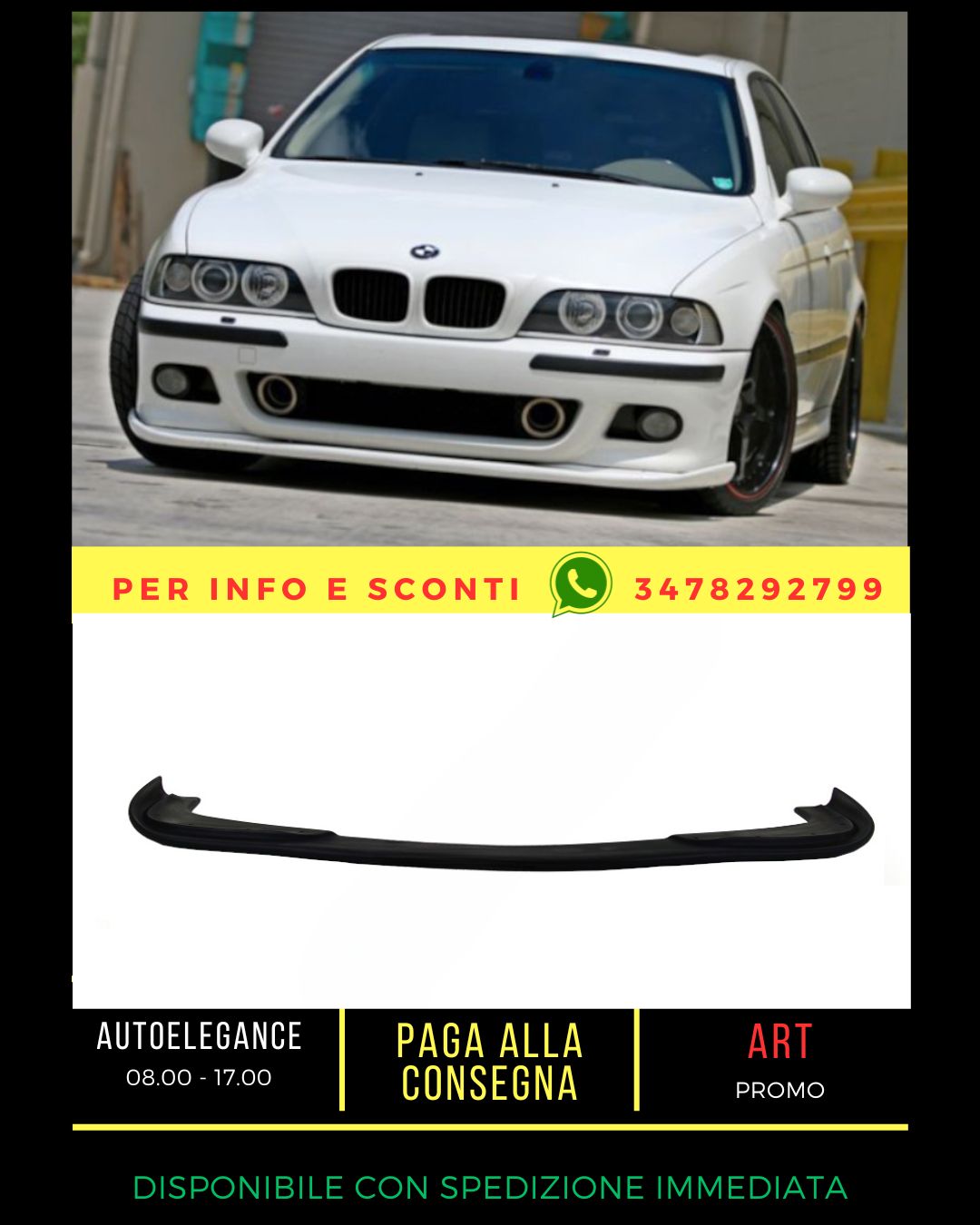 ✨Splitter suitable for BMW 5 E39 1995-2001✨