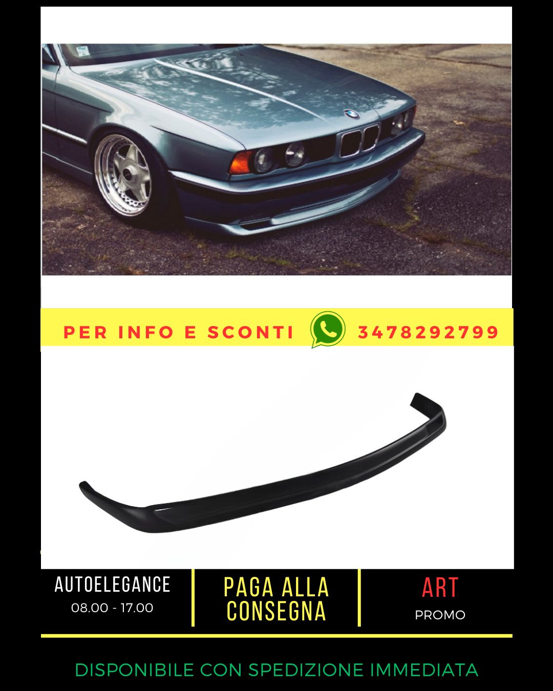 ✨SPLITTER SUITABLE FOR BMW 5 E34 1987-1996 Sedan/Touring✨