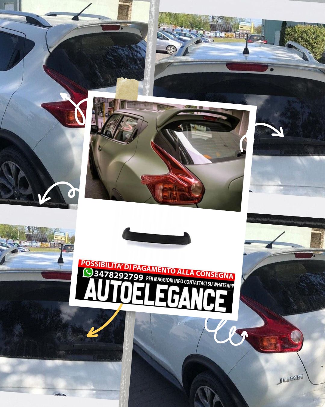 SPOILER adatto per Nissan Juke 2010-2017