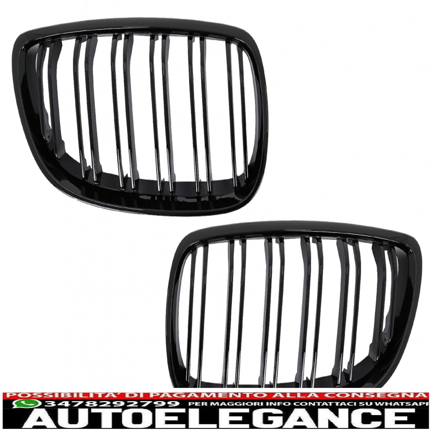 Front grills suitable for BMW 3 series e92 e93 coupe cabriolet nonlci (2006-2009) double stripe M sport design package