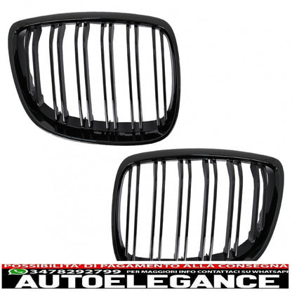 Front grills suitable for BMW 3 series e92 e93 coupe cabriolet nonlci (2006-2009) double stripe M sport design package