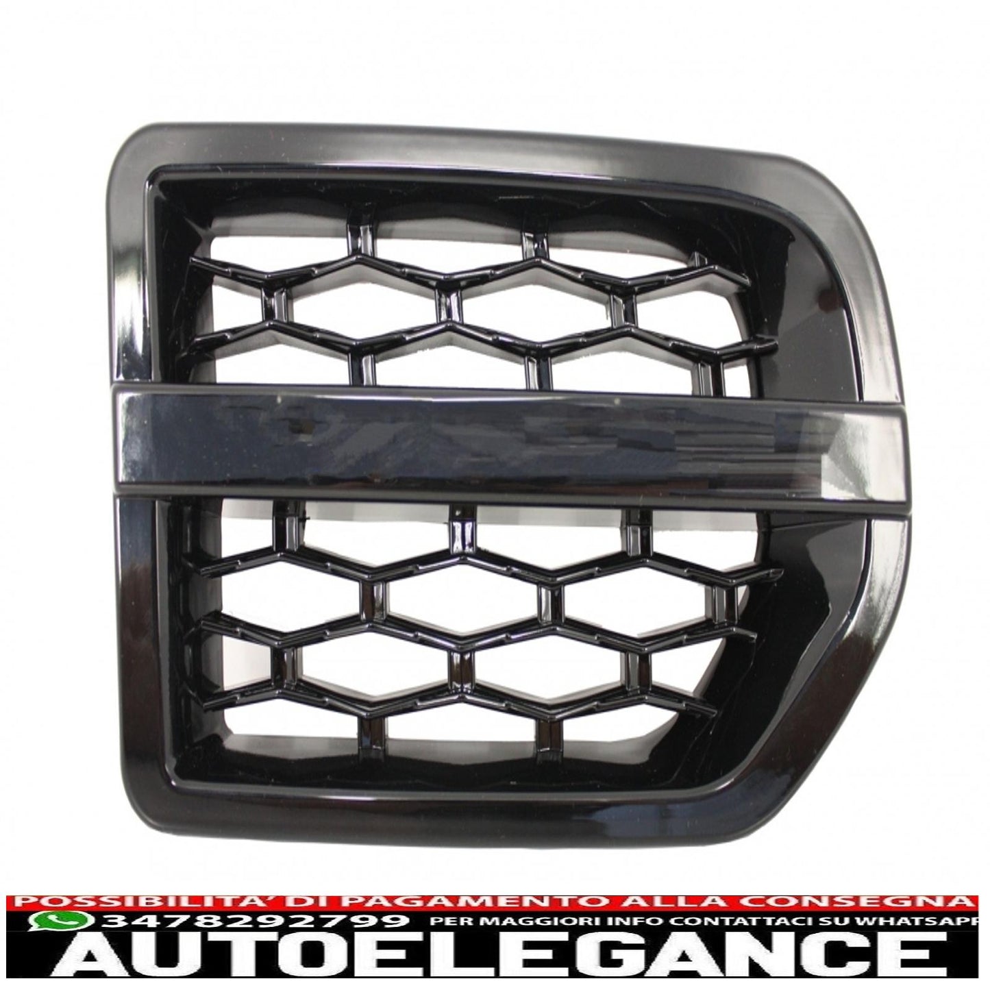 side air intake suitable for land rover discovery iii l319 (2006-2009) hawke autobiography design black 