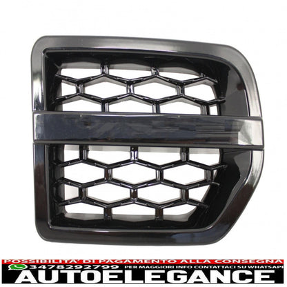 side air intake suitable for land rover discovery iii l319 (2006-2009) hawke autobiography design black 