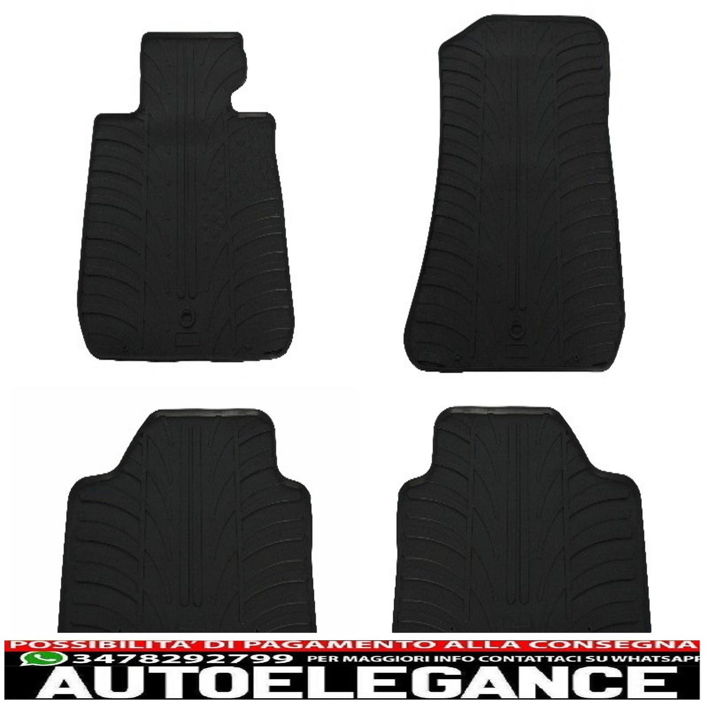 Rubber mats suitable for BMW X1 E84 (2009-2015) black