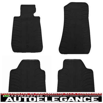 Rubber mats suitable for BMW X1 E84 (2009-2015) black