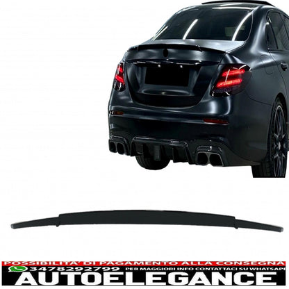 trunk spoiler suitable for mercedes e class w213 (2016-2019) piano black 