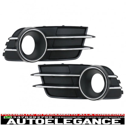 Side Grilles Lower Bumper Grille Fit For Audi A6 C7 4G (2012-2015)