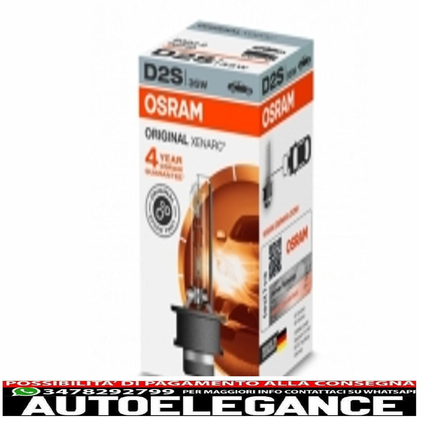 Osram Xenarc Original D2s lampada allo xeno nascosta 66240 35 W