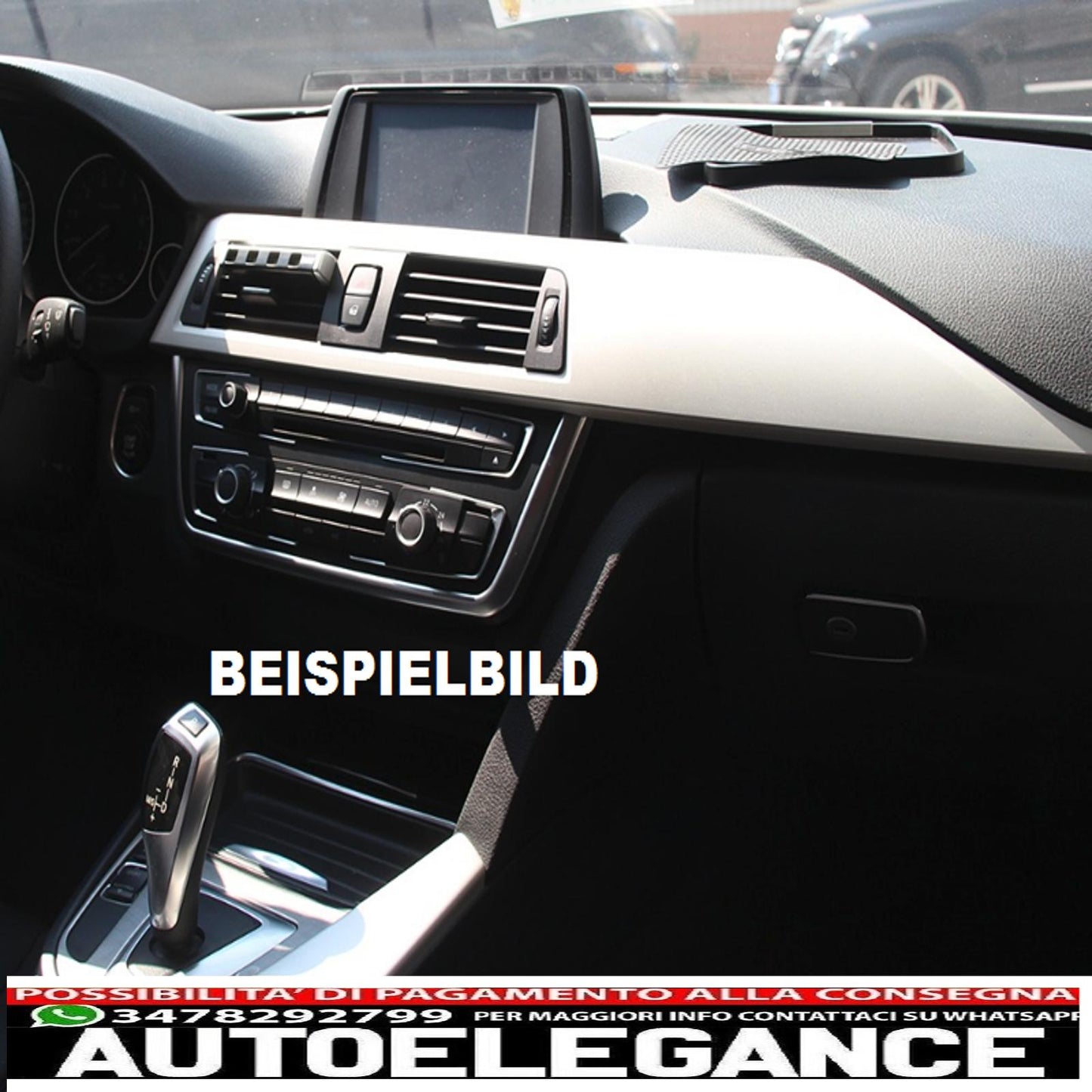 Glossy black center console frame for bmw 3 series f30 and f31 - show original titleText Original Glossy black center console frame for bmw 3 series f30 and f31
