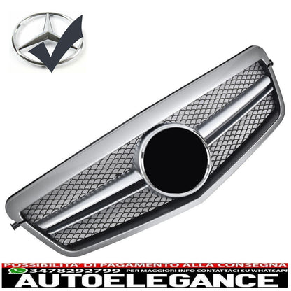 Silver Sport Radiator Grille for Mercedes W212 E-Class 09-13 