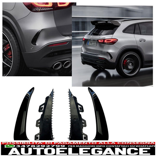 AMG Optics FLICS Aero Flaps Nero per Mercedes Gla H247 con attrezzatura AMG... AUTOELEGANCERICAMBI