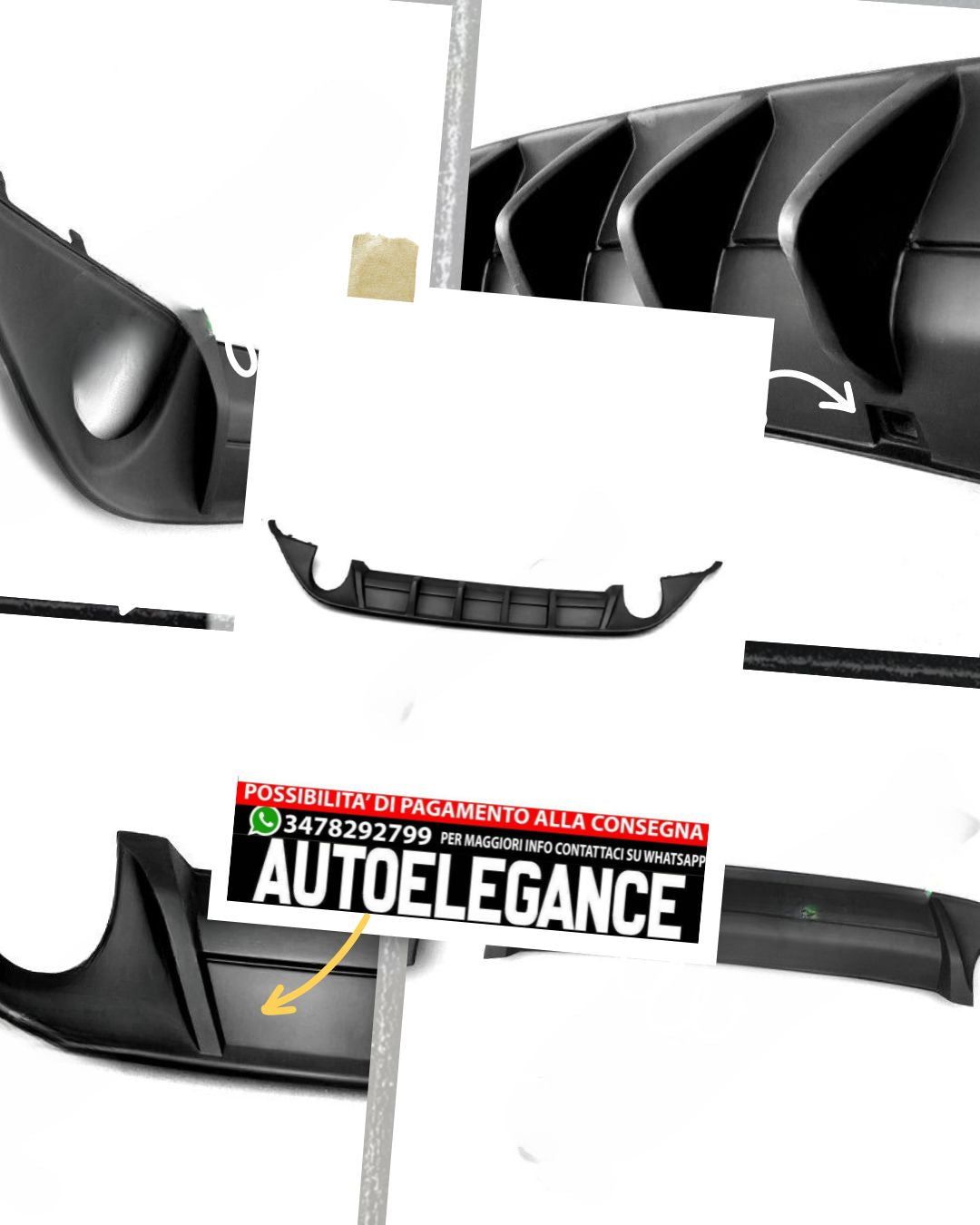 DIFFUSORE adatto per VW Golf 7 VII 2012 – 2020