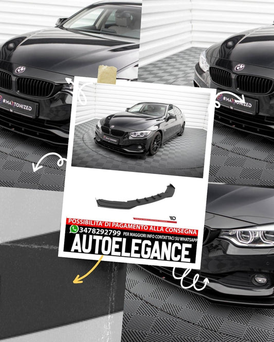 STREET PRO SPLITTER ANTERIORE + FLAPS ADATTO PER BMW 4 GRAN COUPE F36  (2014-2017)