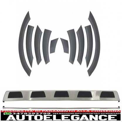 kit carrozzeria pedane gradini laterali parafanghi passaruota adatti per audi q7 4l restyling (2010-2015)