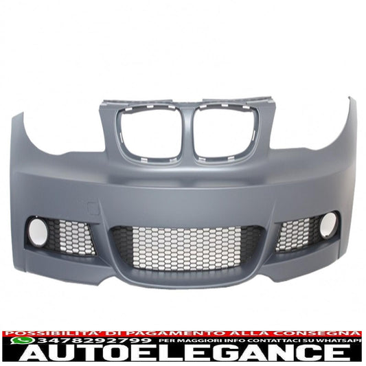 paraurti anteriore adatto per bmw serie 1 e81 e82 e87 e88 (2009-up) m-tech m-technik design