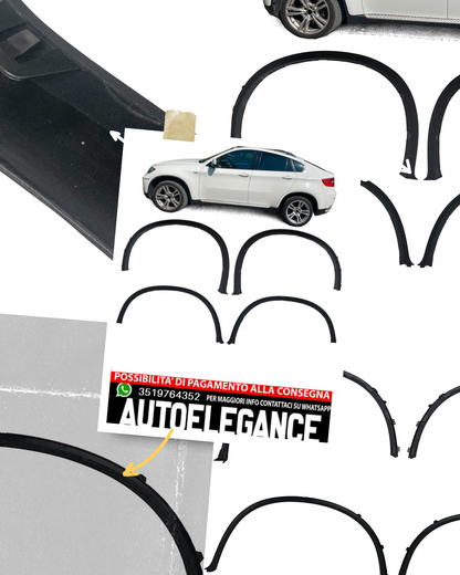 Set parafanghi passaruota adatto per BMW X6 E71 08-14