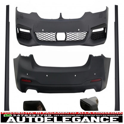 Complete body kit suitable for BMW 5 Series G30 (2017-up) with m-tech design exhaust tips 