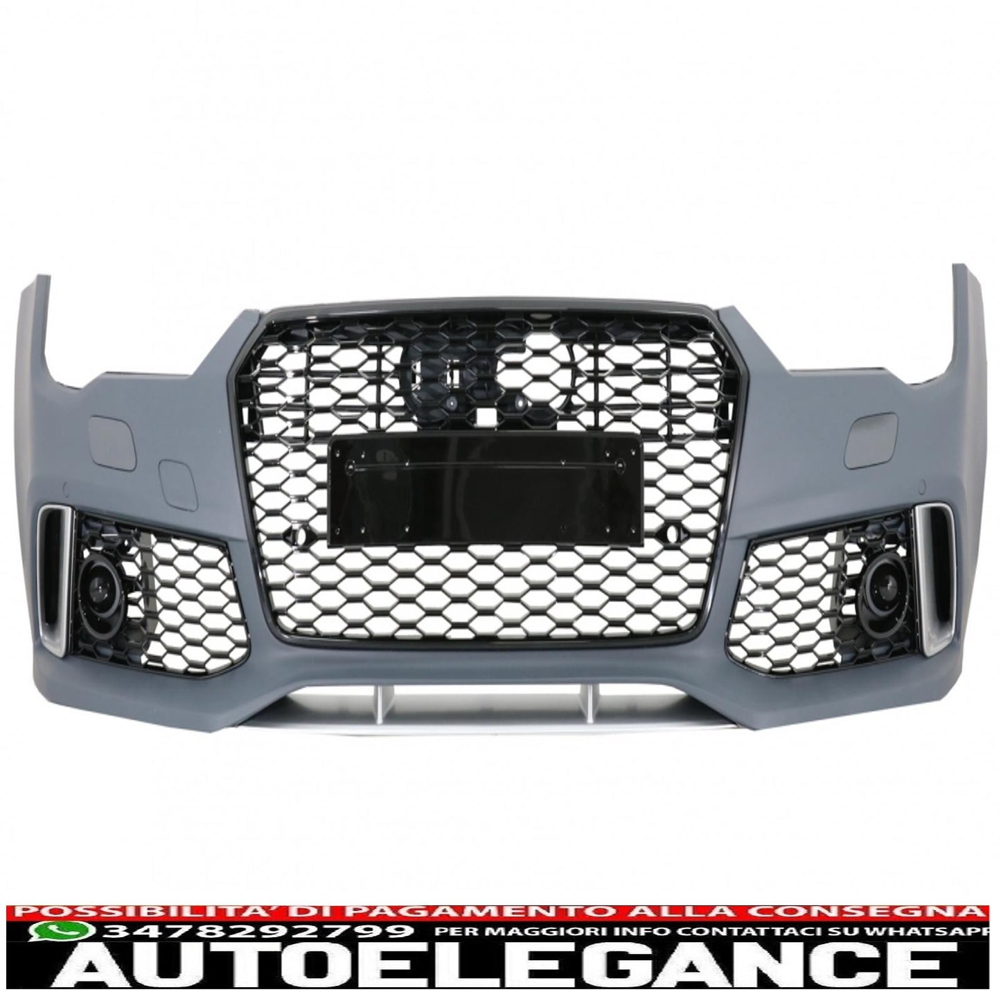 front bumper suitable for audi a7 4g facelift (2015-2018) rs7 design with grille 