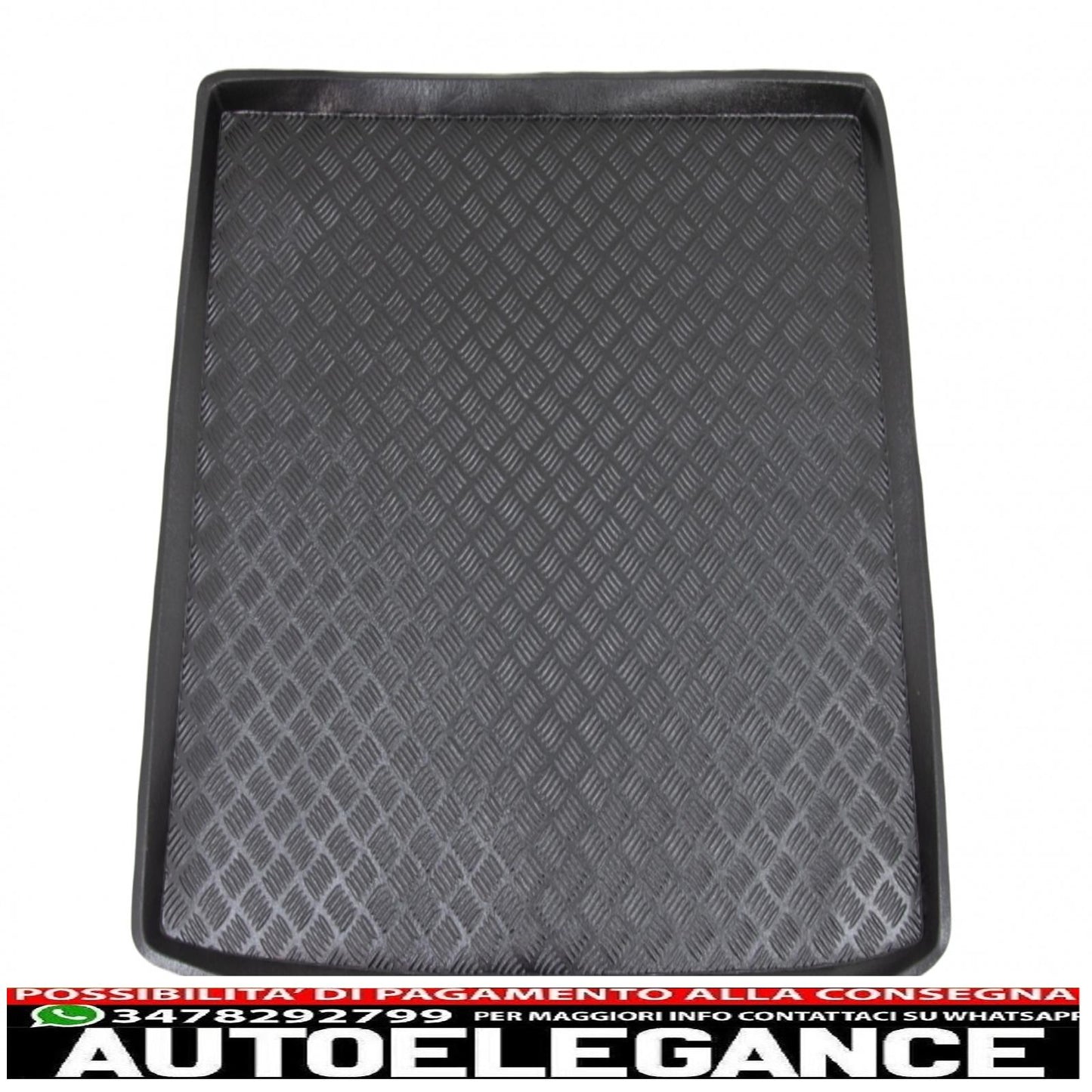 Non-slip trunk mat, suitable for Ford Focus MK4 Station Wagon (2018-up) with irregular size spare wheel