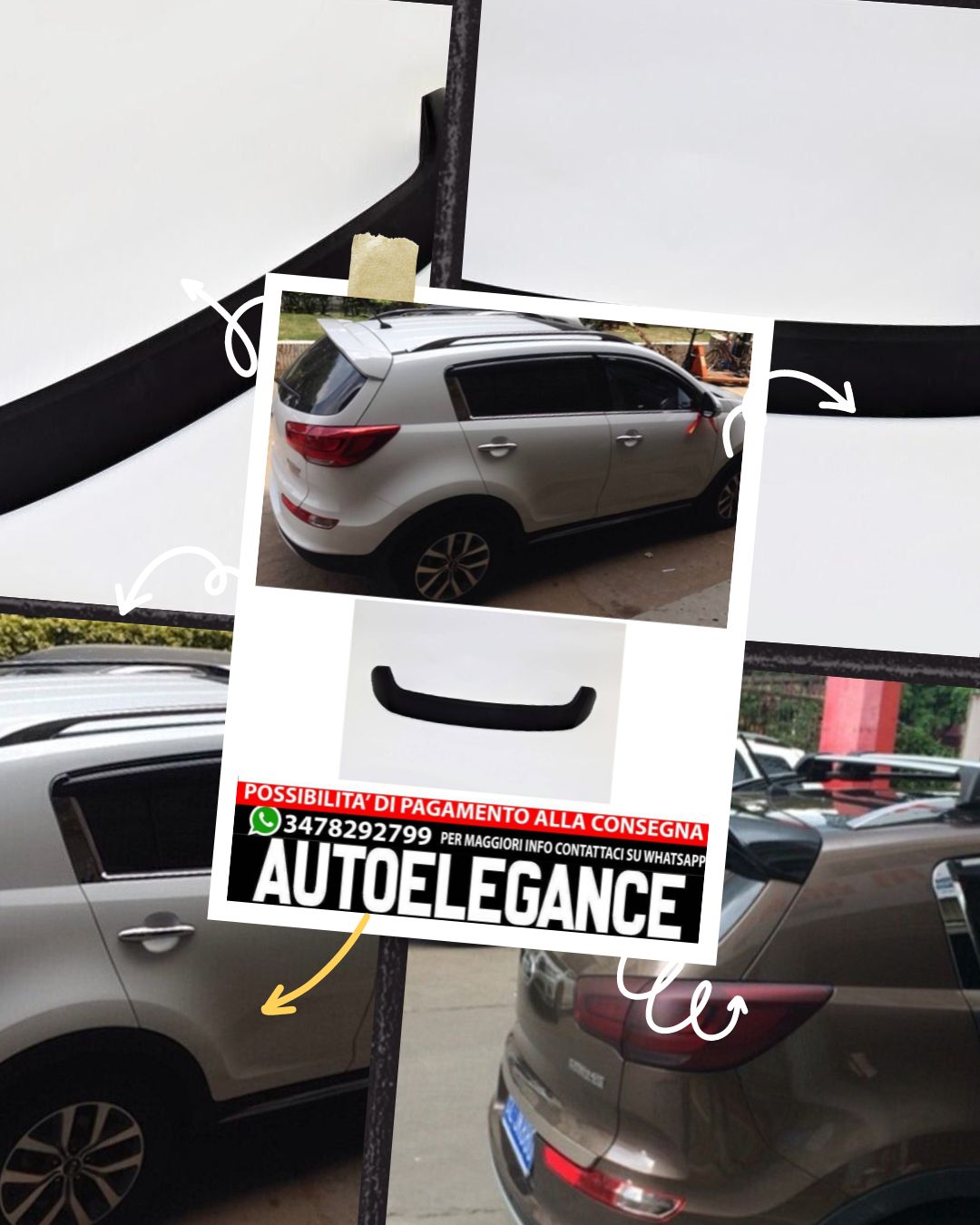 SPOILERS suitable for Kia Sportage MK3 2010-2015