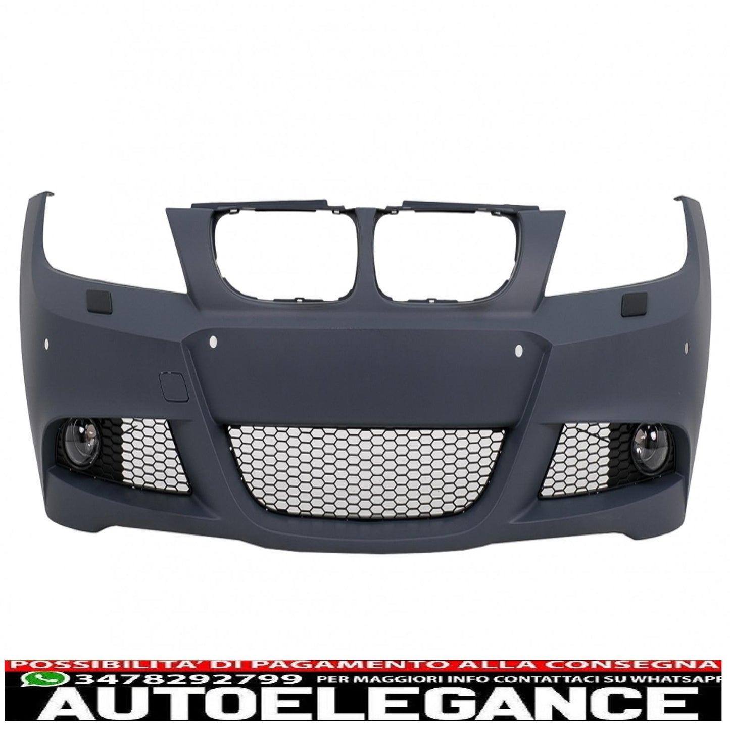 front bumper suitable for bmw 3 series e90 sedan e91 touring lci (2008-2011) m-technik design with pdc 