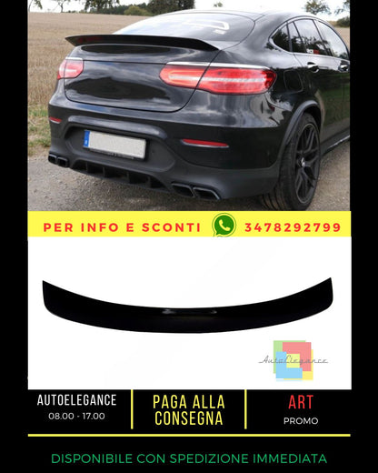 🔥GLOSSY BLACK SPOILER SUITABLE FOR Mercedes GLC C253 2016+ Coupe🔥