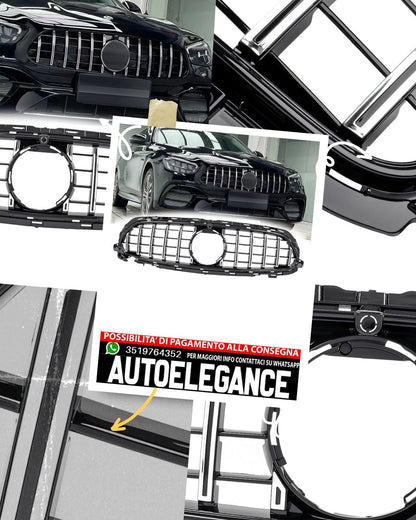 GRIGLIA GT Panamericana adatta per Mercedes W213 S213 A238 dal 2020 sliver nero