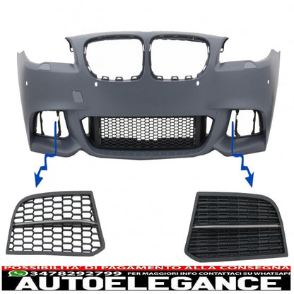 side grills suitable for bmw 5 series f10 f11 non lci lci sedan touring (2010-2017) m-performance sport m550 design