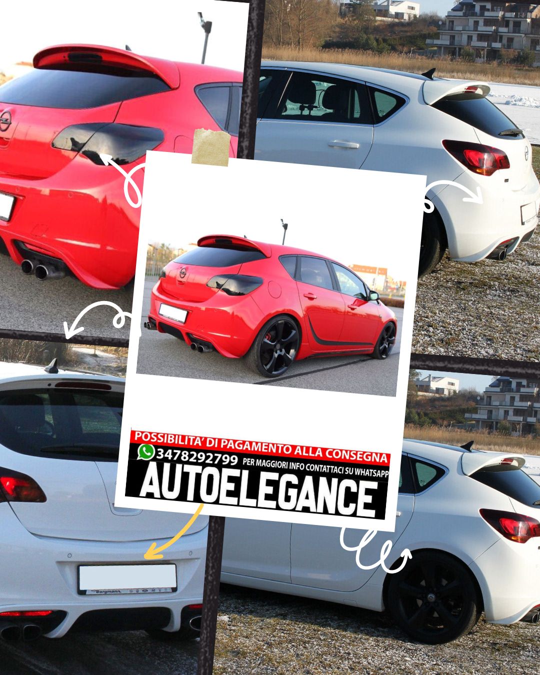 DIFFUSORE ADATTO PER OPEL ASTRA J 5 PORTE ( 2009-2012 )