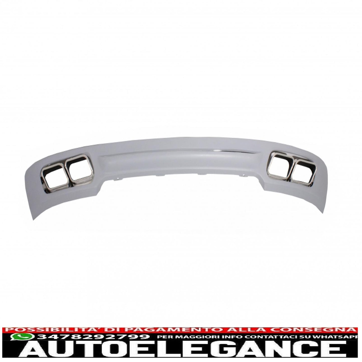 diffusore posteriore con terminale di scarico adatto per BMW F01 (2008-up) serie 7 760i design quad