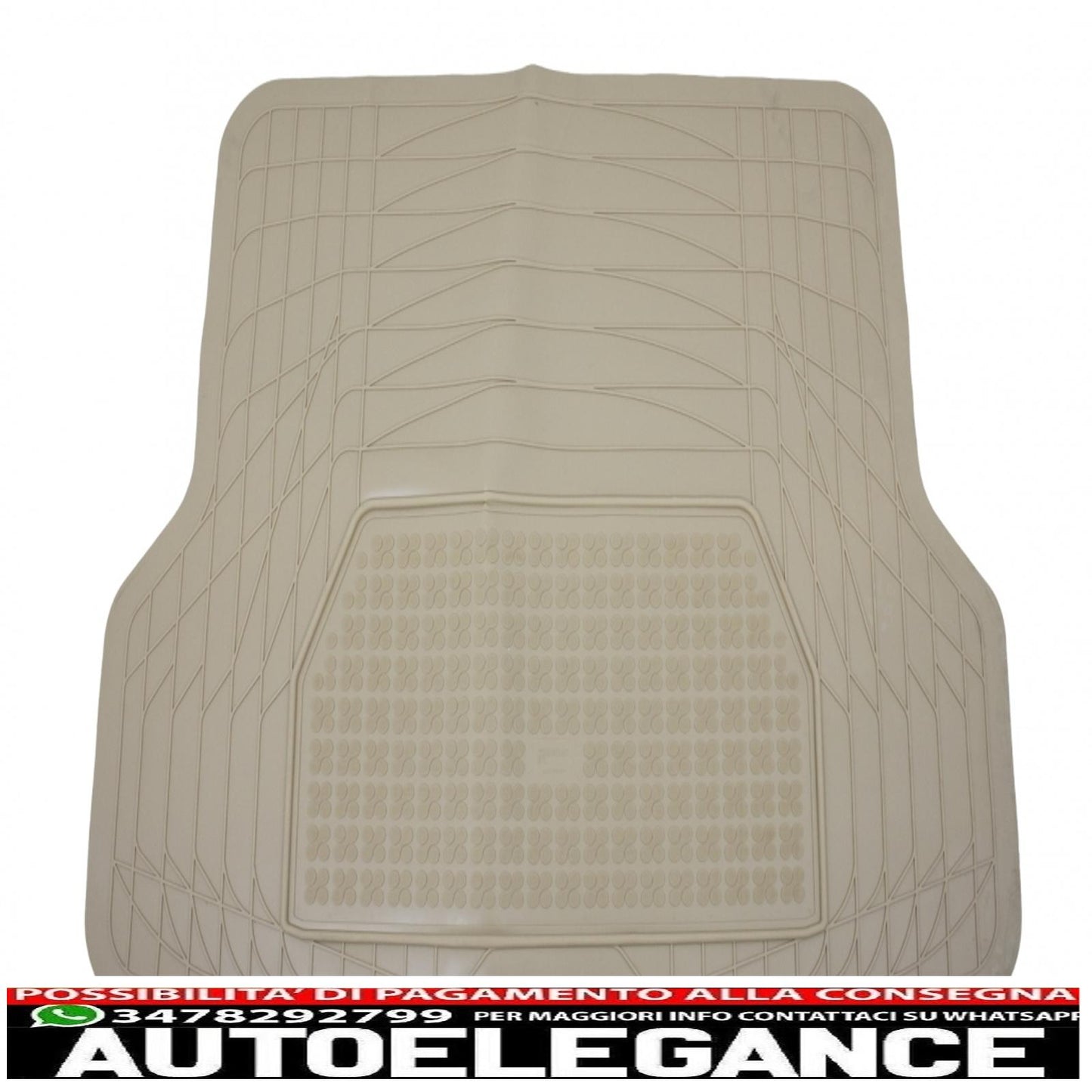Universal adaptable beige trunk mat