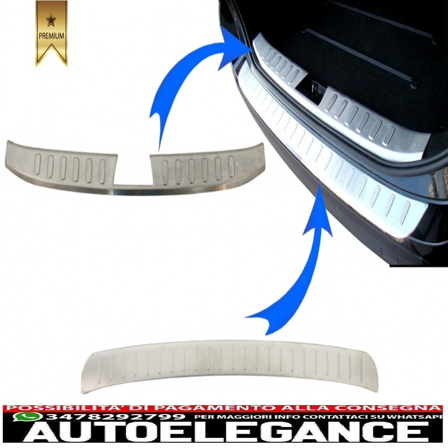 kit protezione paraurti posteriore battitacco pedana copertura in alluminio adatto per bmw x1 e84 lci (2012-2014)