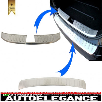 kit protezione paraurti posteriore battitacco pedana copertura in alluminio adatto per bmw x1 e84 lci (2012-2014)