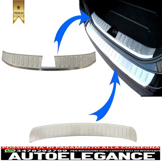 kit protezione paraurti posteriore battitacco pedana copertura in alluminio adatto per bmw x1 e84 lci (2012-2014)