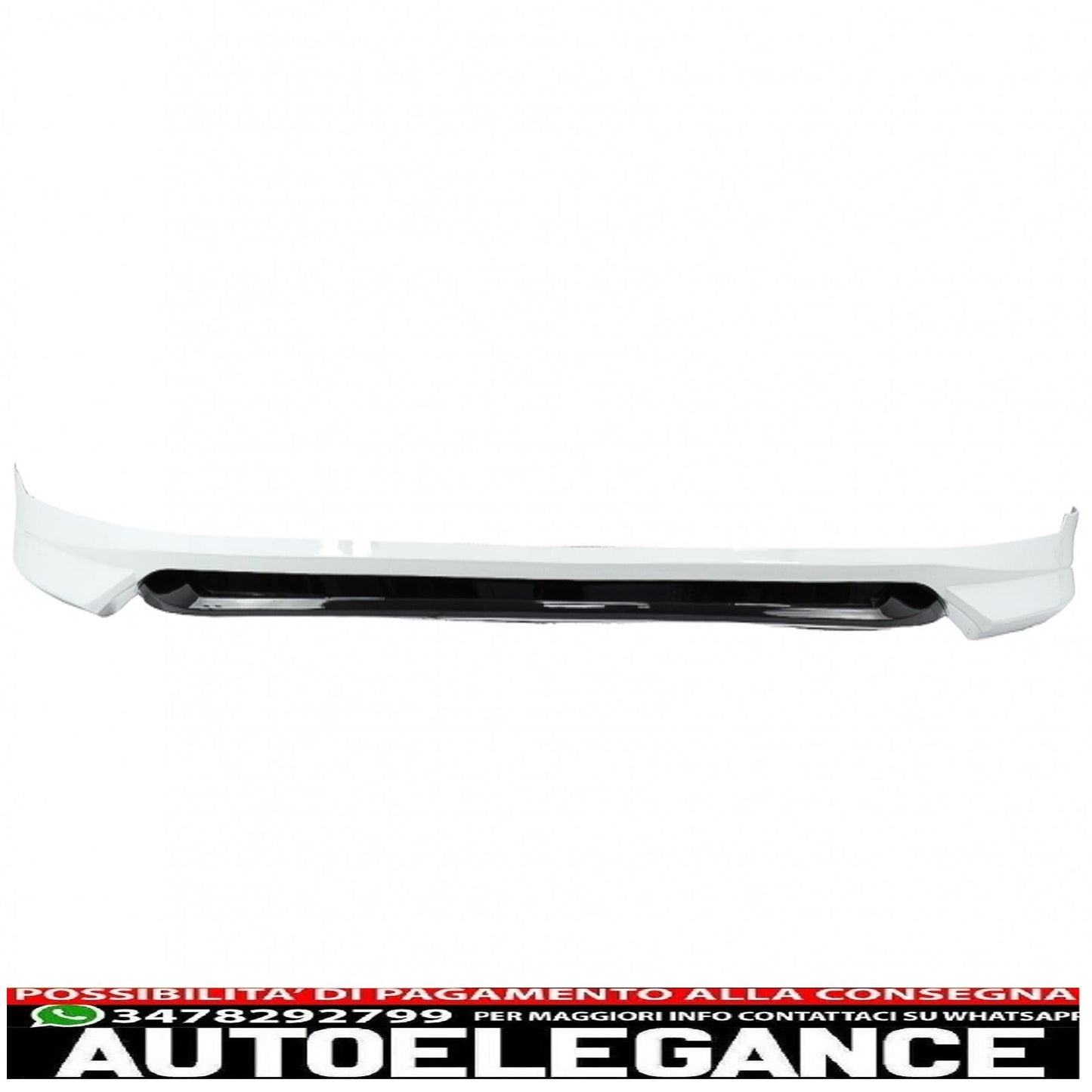 Front Bumper Lip Extension Spoiler Fit For VW Golf VII 7 5G Pre-Facelift (2013-2017) Gloss Black &amp; White