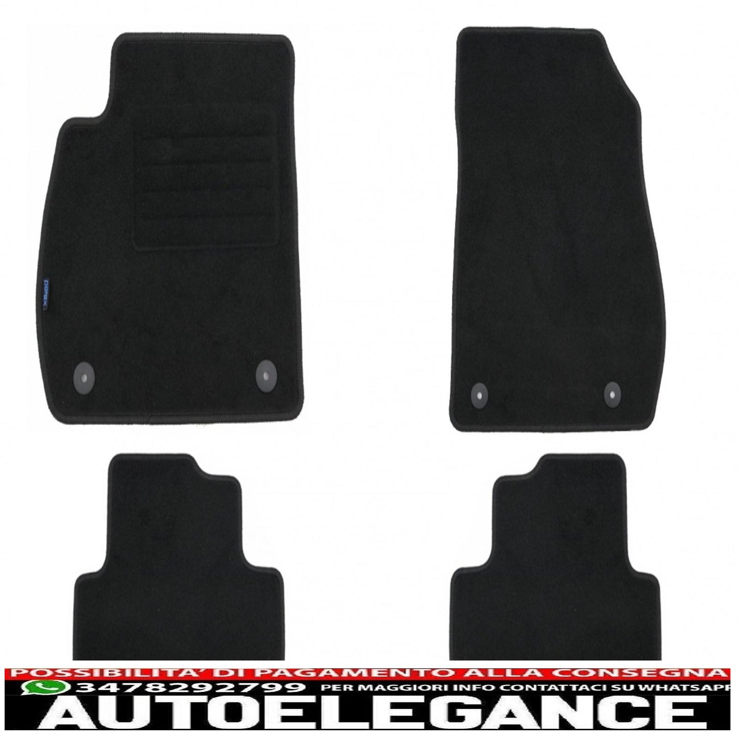 Graphite carpet mat suitable for opel zafira c 01/2012
