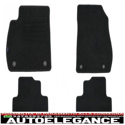 Graphite carpet mat suitable for opel zafira c 01/2012