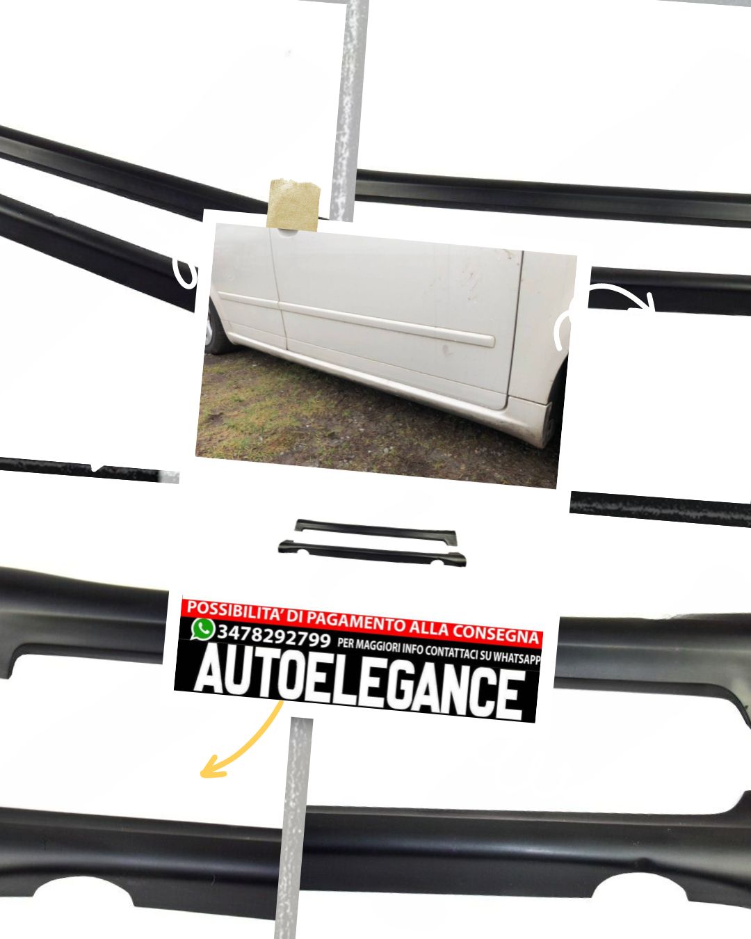 MINIGONNE adatto per Audi A4 B6 B7 2000-2008